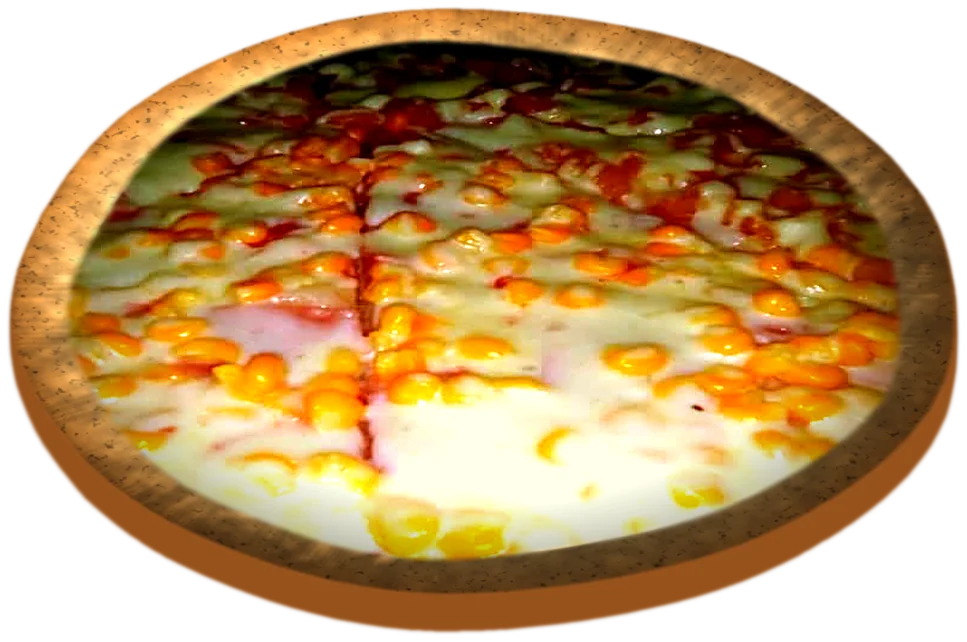 Pizza Maizito de PIZZAS RAPIDA con maíz y queso fundido
